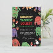 Invitation Brightest Tacky Ugly Sweater Christmas Party (Debout devant)