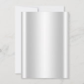 Invitation Brillant d'argent rose Bonnet fille Douche (Dos)