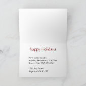 Invitation Brillant et de fête, fête de vacances Invitatition (Intérieur)