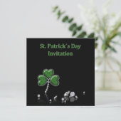 Invitation Brillant et joyeux diamants de la Saint Patrick (Debout devant)