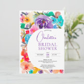 Invitation Brillant moderne moderne arche chic douche nuptial (Debout devant)