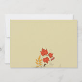 Invitation brillante de feuille (Dos)