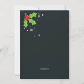 Invitation brillante pour une fête de Noël (Dos)