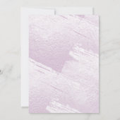 Invitation Brille, l'eau aquarelle lilas rose+Faux métallique (Dos)