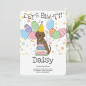 Invitation Brindle Neapolitain Mastiff Chien Anniversaire (Debout devant)