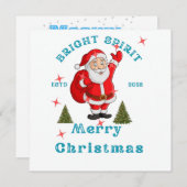 Invitation Bring the holiday cheer to life with Santa design (Devant / Derrière)