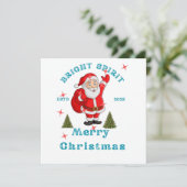 Invitation Bring the holiday cheer to life with Santa design (Debout devant)