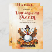 Invitation Bring Together Loved Ones with Autumn Warmth (Devant / Derrière)