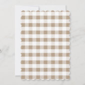 Invitation Bris et BBQ Couples Douche sur Kraft (Dos)