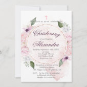 Invitation Briser Floral Rose Roses Wreath (Devant)