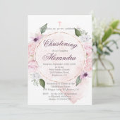 Invitation Briser Floral Rose Roses Wreath (Debout devant)