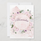 Invitation Briser Floral Rose Roses Wreath (Dos)