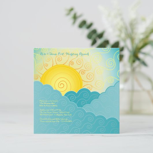 Invitation Briser Sun Post Mariage Brunch (Debout devant)