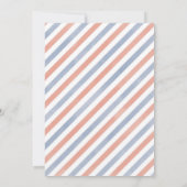 Invitation britannique de baby shower de thé (Dos)