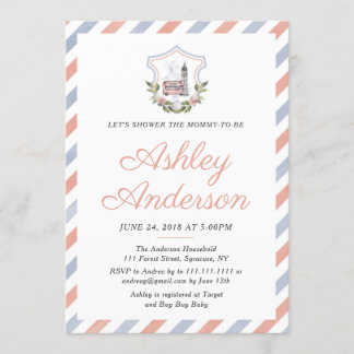 Invitation britannique de baby shower de thé
