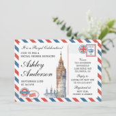 Invitation britannique London Bridal Shower (Debout devant)
