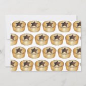 Invitation British Christmas Mince Pie Festive Festive de Noë (Dos)