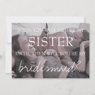 Invitation Brittany Soeur en Droit Photo Be My Bridesmaid