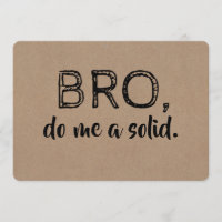 Bro Funny Groomsman ou Best Man