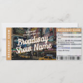 Invitation Broadway Show Ticket Musical Theatre Gift Card (Devant)