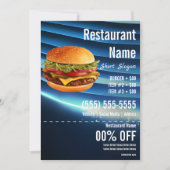 Invitation Brochure Burger 5x7 (Devant)