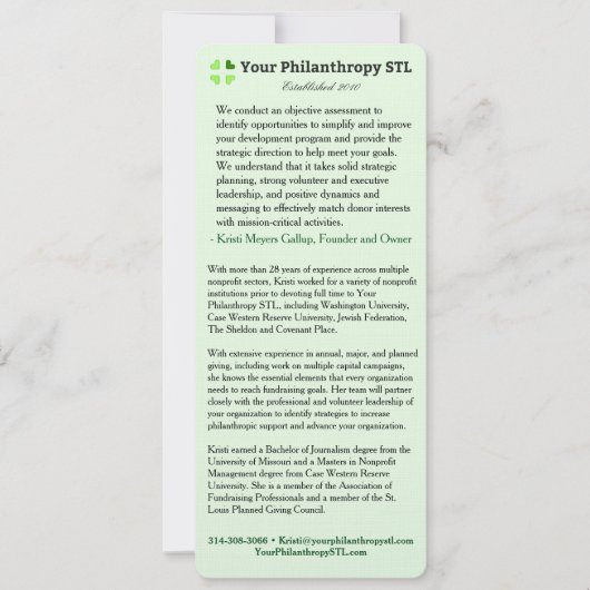 Invitation Brochure de consultant Skinny (Devant)