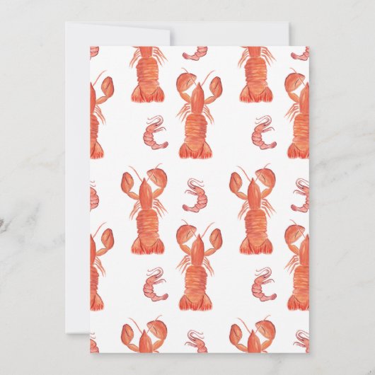 Invitation Brochure de langouste de Noël Circulaire de crusta (Dos)