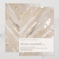 Brochures neutres Abstraites Or Script moderne