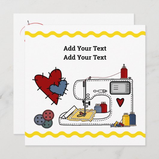 Invitation Broderie (Devant / Derrière)