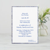 Invitation Broderie 13x18 cm (Debout devant)