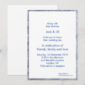 Invitation Broderie 13x18 cm (Devant / Derrière)
