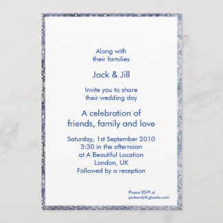 Invitation Broderie 13x18 cm