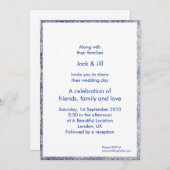 Invitation Broderie 5x7 (Devant / Derrière)