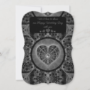 Invitation Broderie Céramique Noir