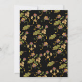 Invitation Broderie d'art populaire Automne Répétition d'auto (Dos)