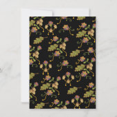 Invitation Broderie d'art populaire Fête mexicaine Anniversai (Dos)