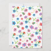 Invitation Broderie Floral Folal Art Mariage (Dos)