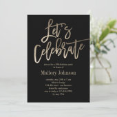 Invitation Brohed Glimmer Fêtons l'invitation de la fête (Debout devant)