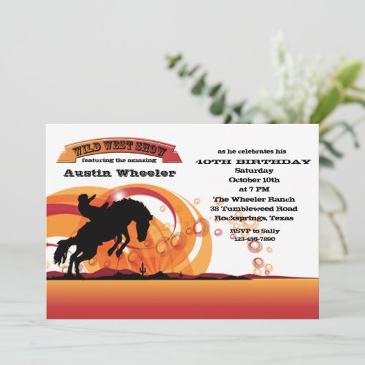 Invitation Broncobuster (Debout devant)