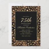 Invitation Bronze Gold Black Leopard 75e anniversaire (Devant)