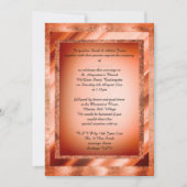 Invitation Bronze Orange Multi Patternes mariage élégant (Devant)