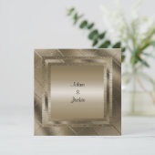 INVITATION BRONZE SPARKLE LAYERELLÉ ÉLÉGANT MARIAGE (Debout devant)