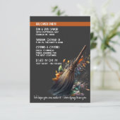 Invitation Broom's Broom Cute Halloween Costume Party (Debout devant)