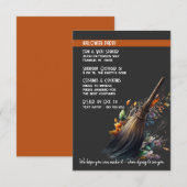 Invitation Broom's Broom Cute Halloween Costume Party (Devant / Derrière)