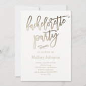 Invitation Brosse Bachelorette Bachelorette (Devant)