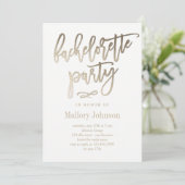 Invitation Brosse Bachelorette Bachelorette (Debout devant)