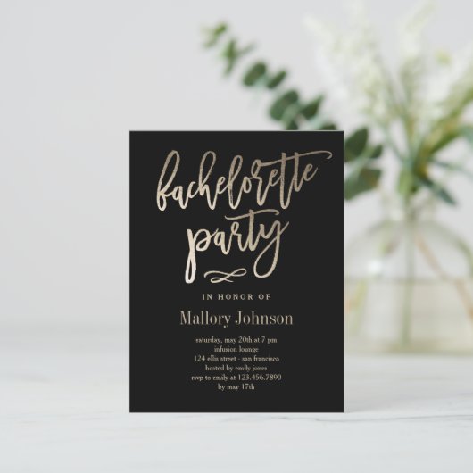 Invitation Brosse Bachelorette Bachelorette (Debout devant)