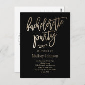 Invitation Brosse Bachelorette Bachelorette (Devant / Derrière)