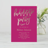 Invitation Brosse Bachelorette Bachelorette (Debout devant)
