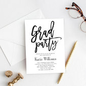 Invitation Brossé Charm Graduation Party
